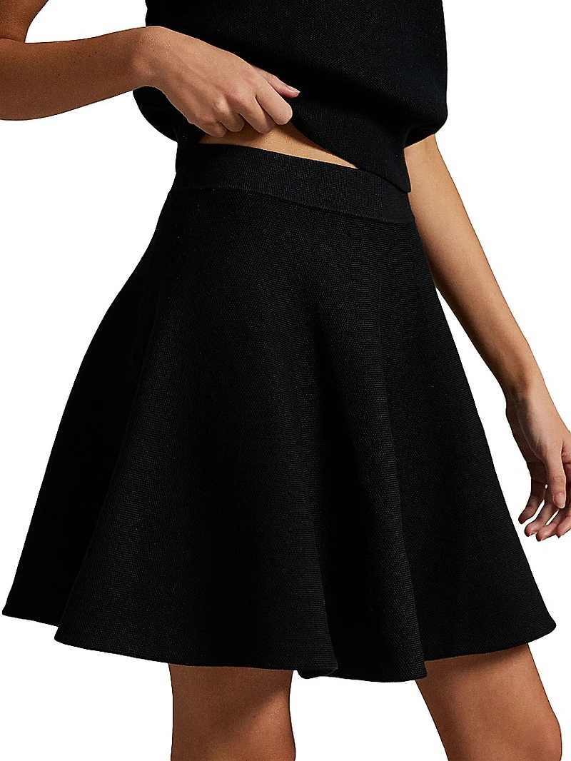 Cotton Knit Circle Skirt