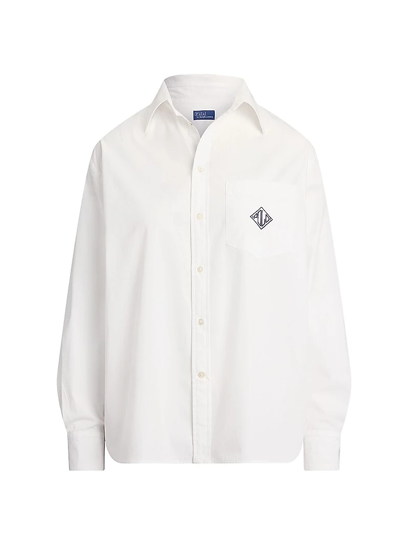 Oversize-Fit Logo Cotton Shirt