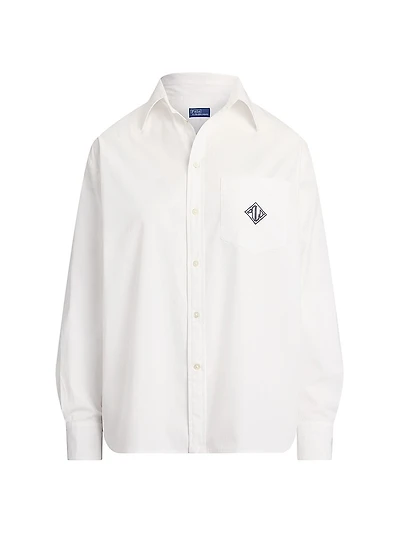 Oversize-Fit Logo Cotton Shirt