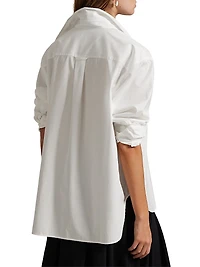 Oversize-Fit Logo Cotton Shirt