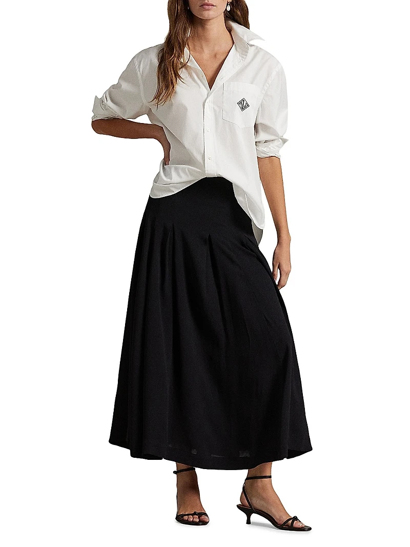 Oversize-Fit Logo Cotton Shirt