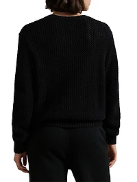 Polo Bear Cotton Crewneck Sweater