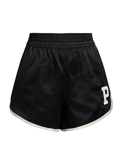 Logo Satin Rally Shorts