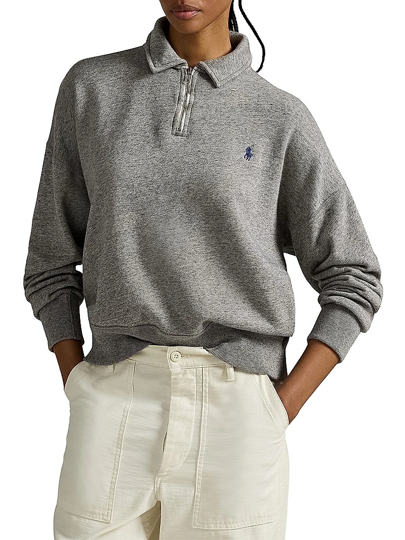Quarter-Zip Fleece Sweatshirt