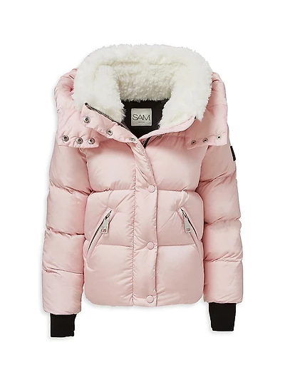 Little Girl's & Lara Hooded Down Jacket