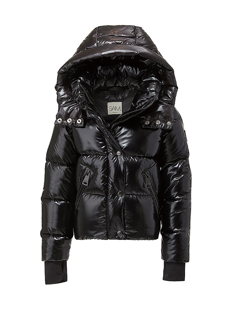 Little Girl's & Elsa Glossy Down Puffer Jacket
