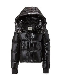 Little Girl's & Elsa Glossy Down Puffer Jacket