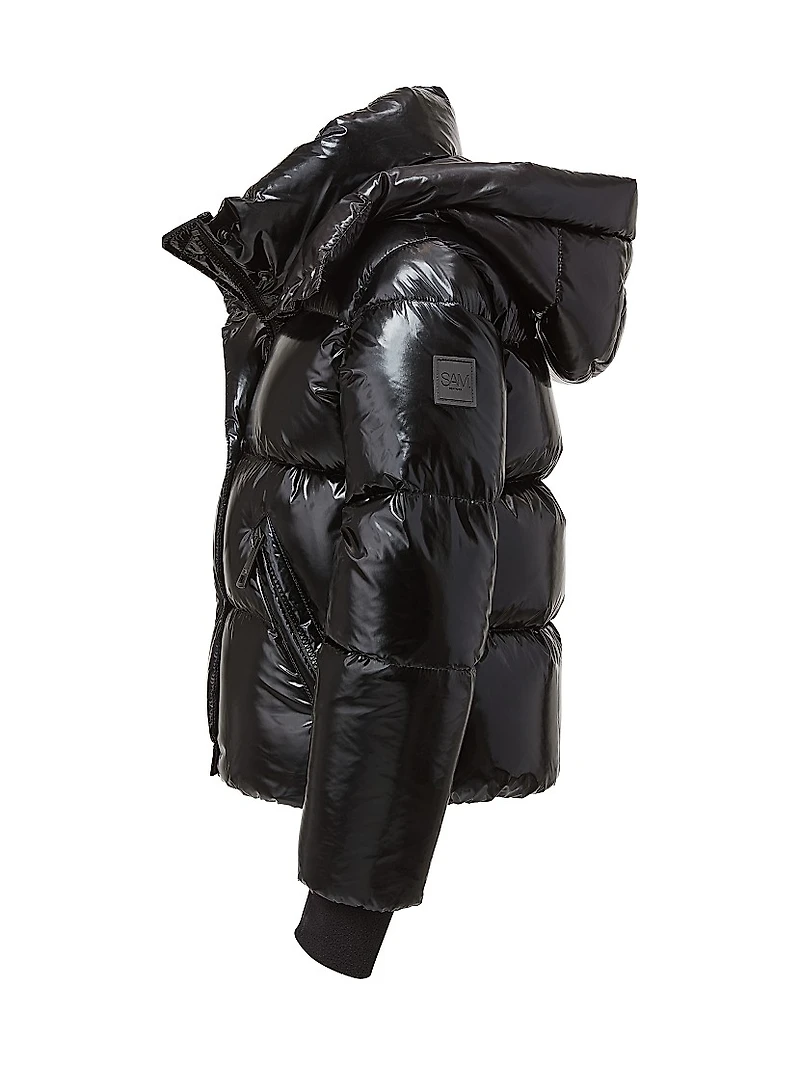 Little Girl's & Elsa Glossy Down Puffer Jacket