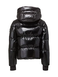 Little Girl's & Elsa Glossy Down Puffer Jacket