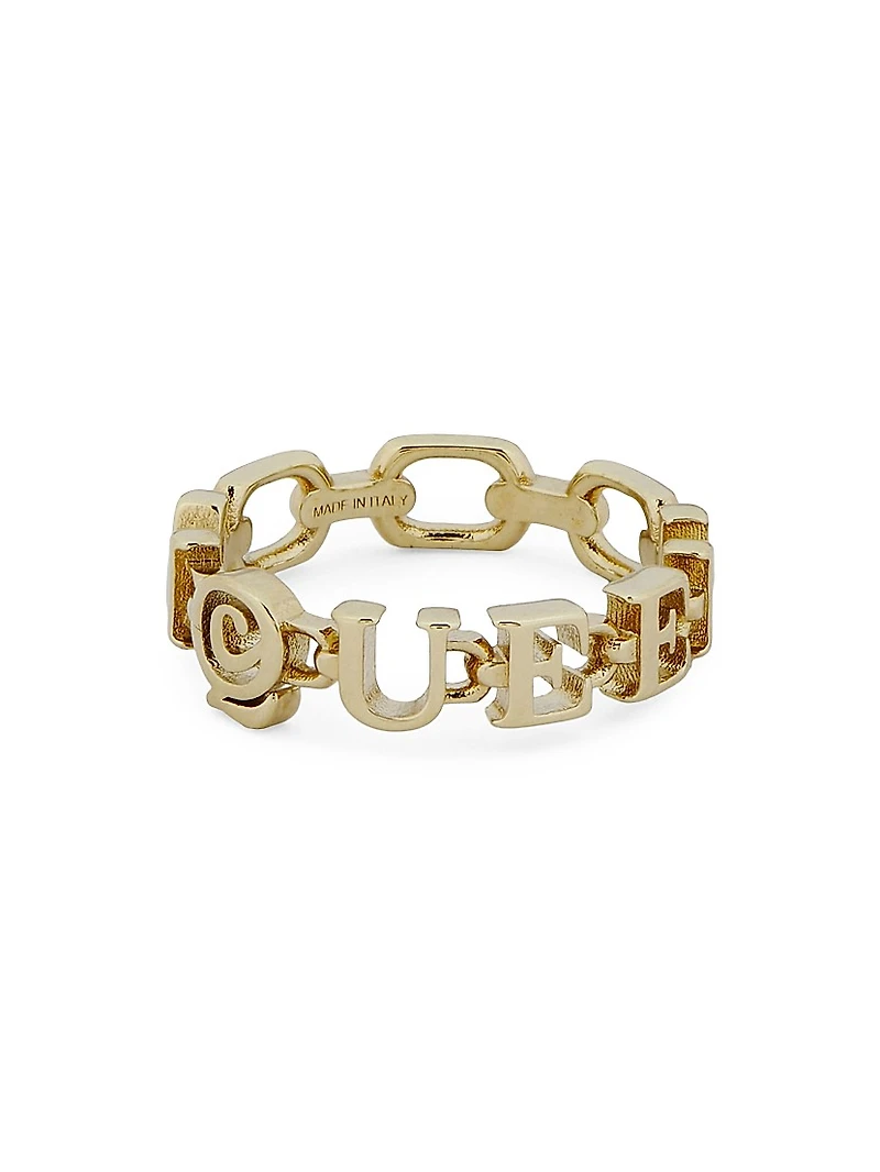 Goldtone "McQueen" Ring