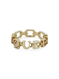 Goldtone "McQueen" Ring