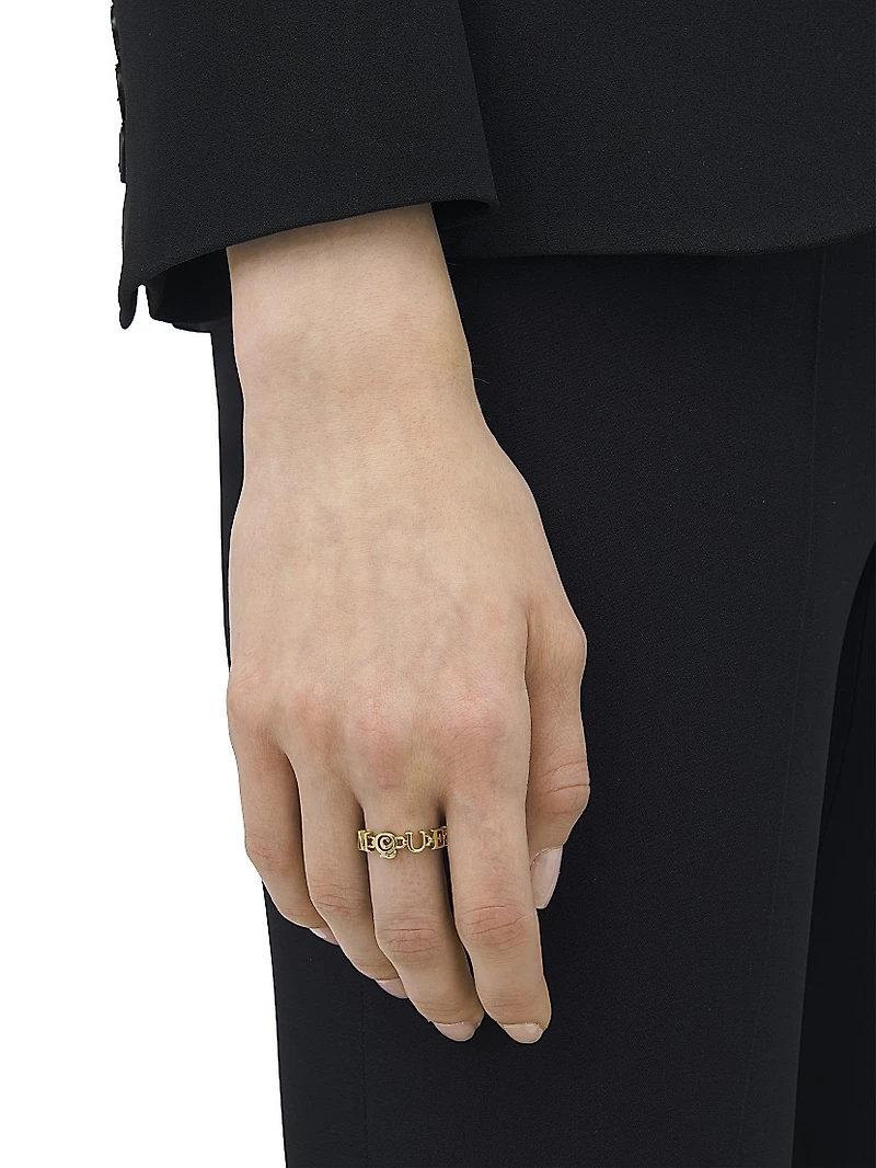 Goldtone "McQueen" Ring
