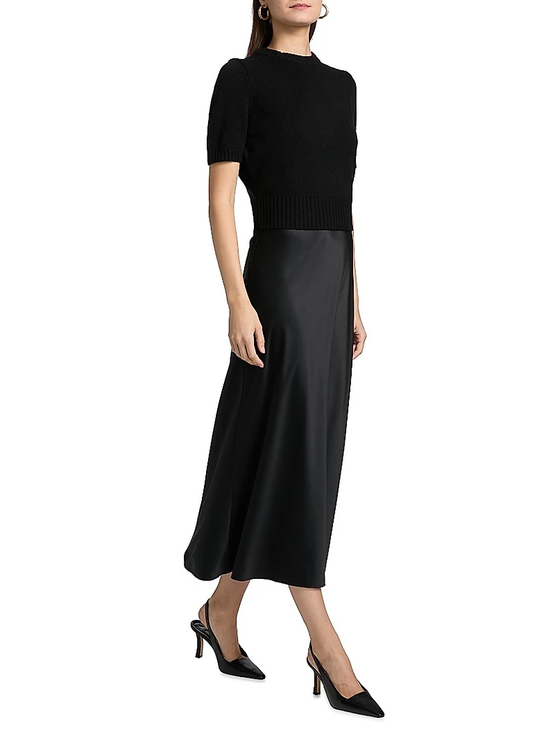 Fleur Combo Midi-Dress