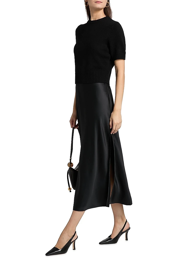 Fleur Combo Midi-Dress