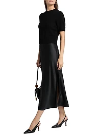 Fleur Combo Midi-Dress