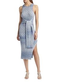 Penny Tie-Front Midi-Dress
