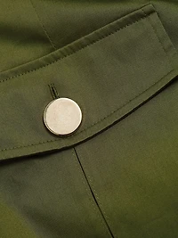 Silvia Stretch-Cotton Wrap Midi-Dress