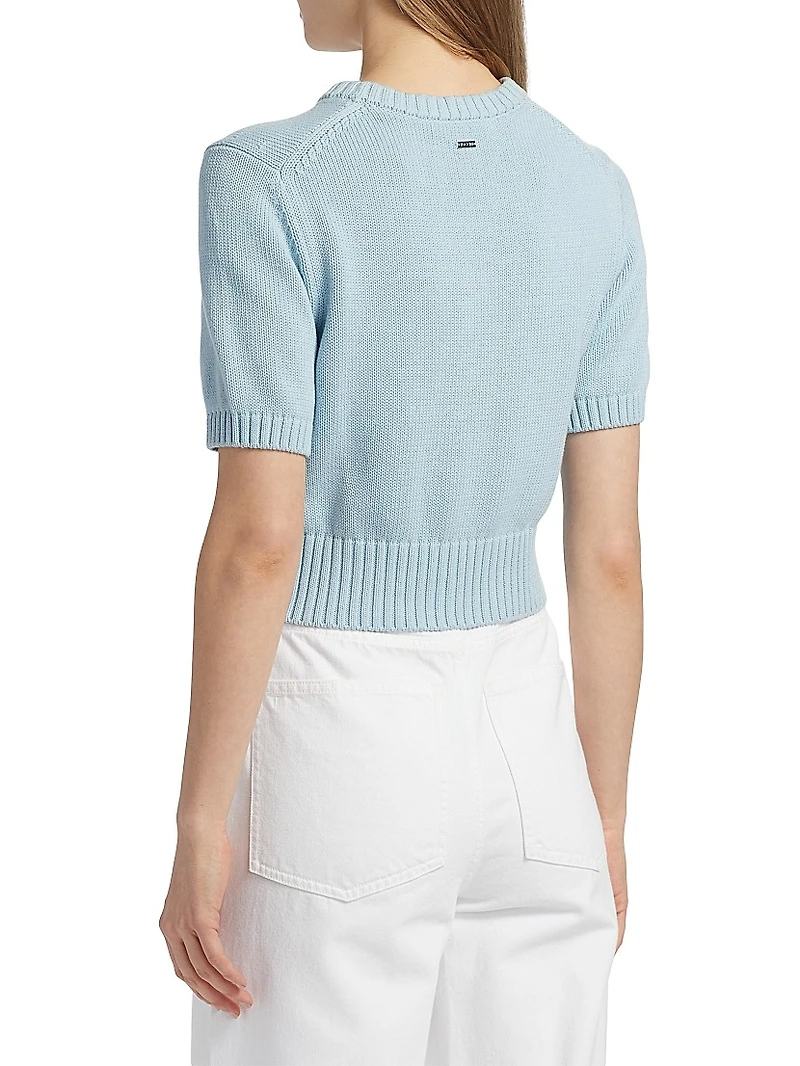 Elsie Cotton Crop Sweater