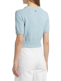 Elsie Cotton Crop Sweater