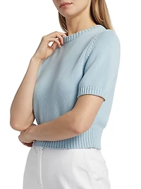 Elsie Cotton Crop Sweater