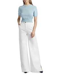 Elsie Cotton Crop Sweater