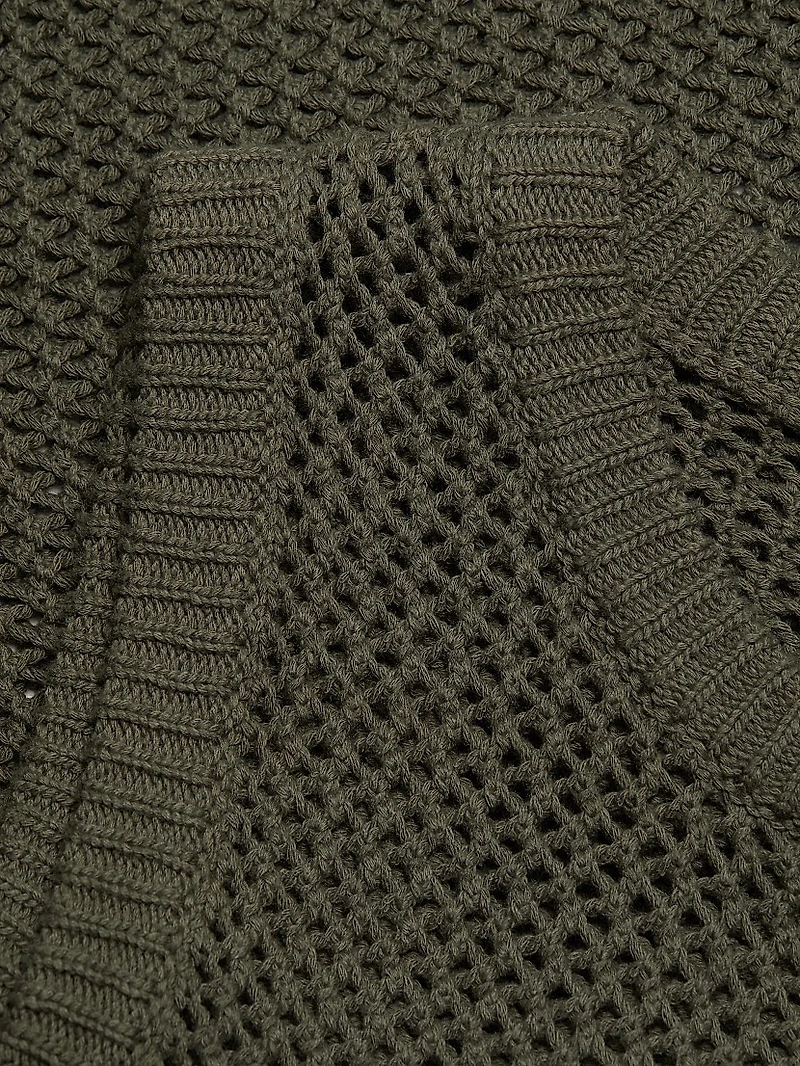 Estelle Crochet-Knit Cotton Top