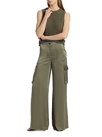 Estelle Crochet-Knit Cotton Top