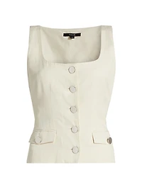 Georgia Cotton-Blend Top