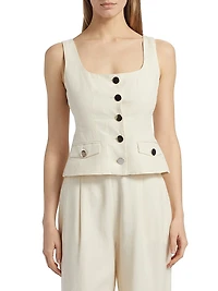 Georgia Cotton-Blend Top