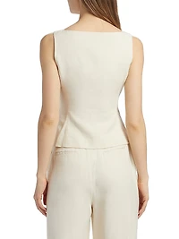 Georgia Cotton-Blend Top