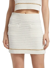 Benson Cotton Knit Miniskirt