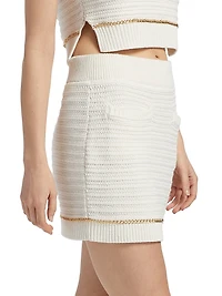 Benson Cotton Knit Miniskirt