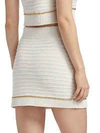 Benson Cotton Knit Miniskirt