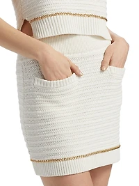 Benson Cotton Knit Miniskirt