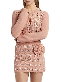 Noah Faux-Pearl-Embellished Cotton Cardigan