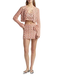 Noah Faux-Pearl-Embellished Cotton Cardigan