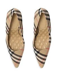 Dame Check 90MM Pumps