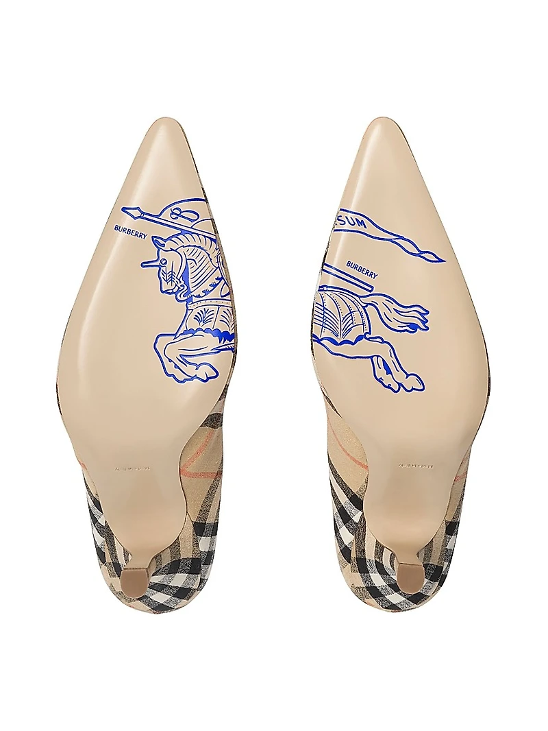 Dame Check 90MM Pumps