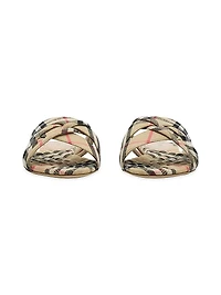 Cabana Woven Check Flats