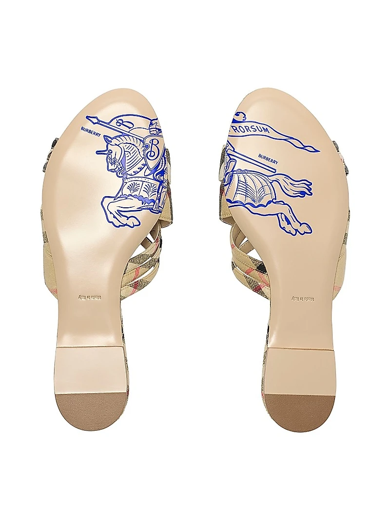 Cabana Woven Check Flats