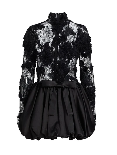 Lace Bubble Cocktail Dress