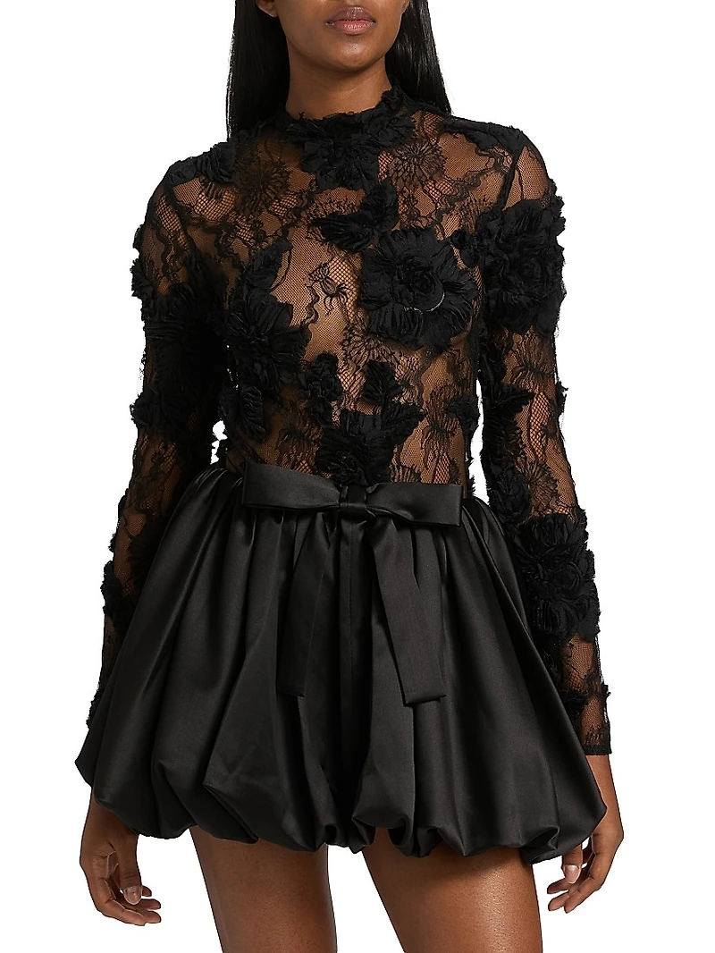 Lace Bubble Cocktail Dress