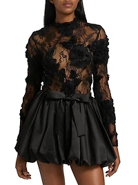 Lace Bubble Cocktail Dress
