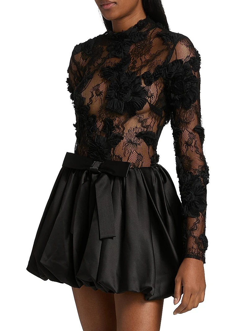 Lace Bubble Cocktail Dress