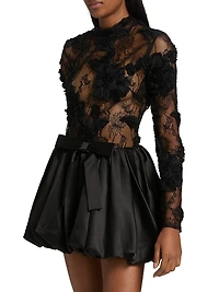 Lace Bubble Cocktail Dress