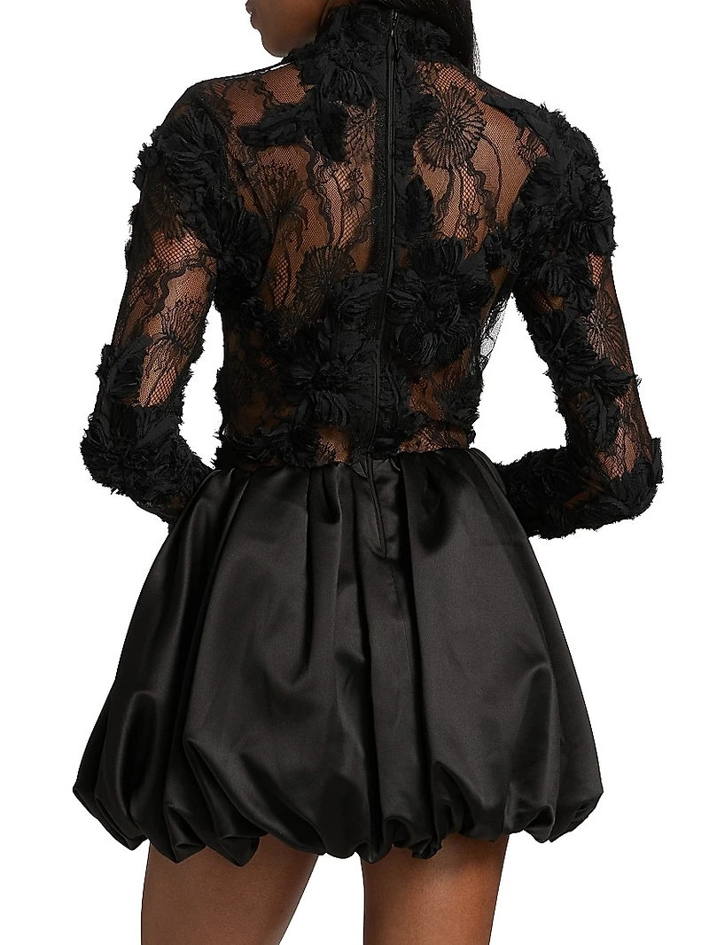 Lace Bubble Cocktail Dress