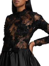 Lace Bubble Cocktail Dress