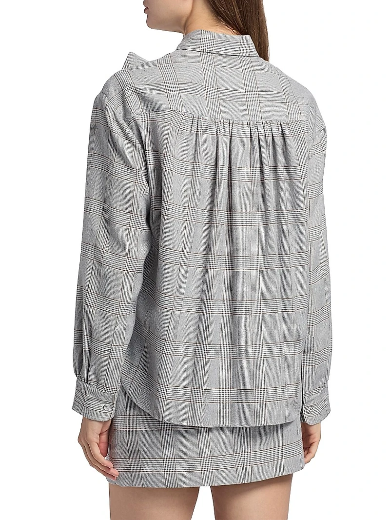 Flor Plaid Flower Shirt