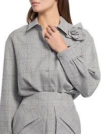 Flor Plaid Flower Shirt