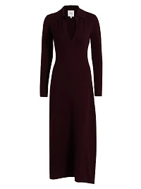 Minerva Wool-Cashmere Midi-Dress